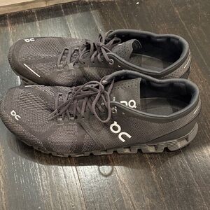 On cloud Running Men's Charcoal black Athletic Shoes m12